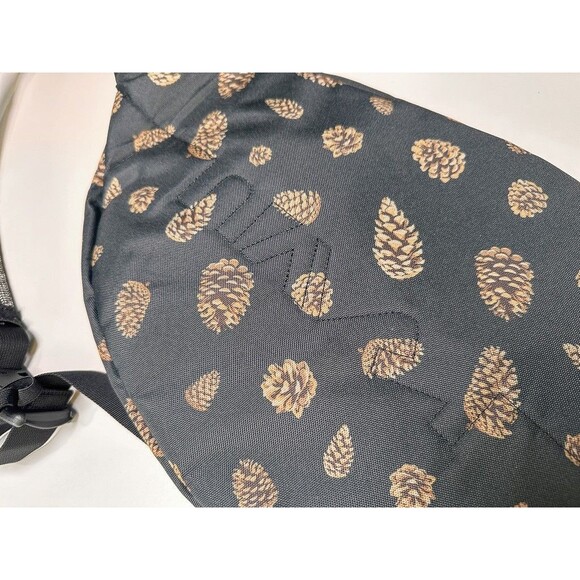 KAVU Rope Sling Bag Pine Cone Black Crossbody Travel Backpack Outdoor Hiking - Picture 9 of 11